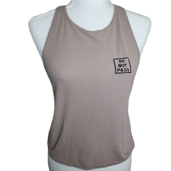 Sadie & Sage blush tan ribbed tank top Size Medium - Picture 9 of 9